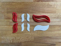 Earring cutters and hair barrette