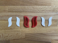 Earring cutters and hair barrette