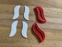 Earring cutters and hair barrette