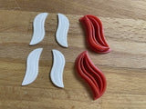 Earring cutters and hair barrette