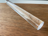 Acrylic rolling pin for clay