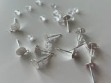 Earring posts with backs (50 pcs)