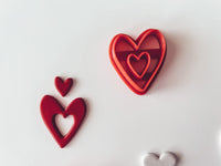 Hearts with a cut out center