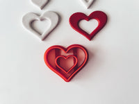 Hearts with a cut out center