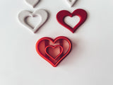 Hearts with a cut out center