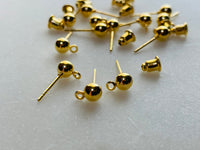 Ball studs with backs, 5mm (20 pcs)