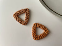 Rattan Pendant - Triangle (2pcs)