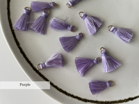 Silky Tassels on a Ring (4pcs)