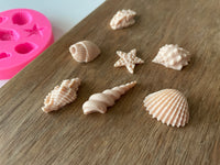 Silicone mould - Seashells