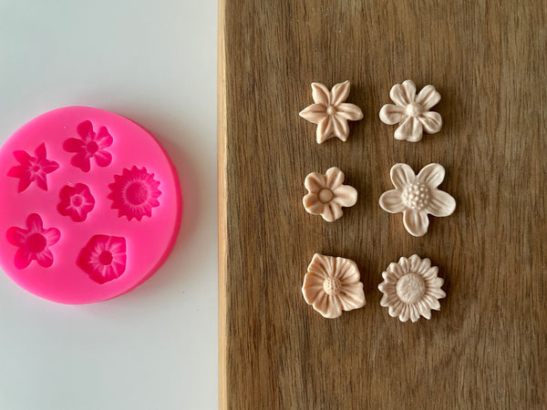 Silicone mould - 6 flowers – Just Any Dream